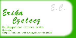 erika czelecz business card